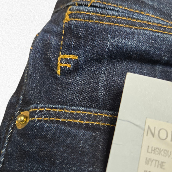 FRAME Dark Wash High Waisted Ankle Stretch Le High Skinny Jeans Size 24 $215 NWT - Picture 5 of 13